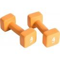 Pure2Improve P2I201420 Dumbbells, 2 pcs, 4kg, Oranžinis, Neoprene