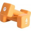 Pure2Improve P2I201420 Dumbbells, 2 pcs, 4 kg, Orange Pure2Improve P2I201420 Dumbbells, 2 pcs, 4 kg, Orange