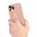 Mocco Pastel Ring Silicone Back Case Aizmugurējais Silikona Apvalks Priekš Samsung Galaxy S22 Ultra 5G Rozā