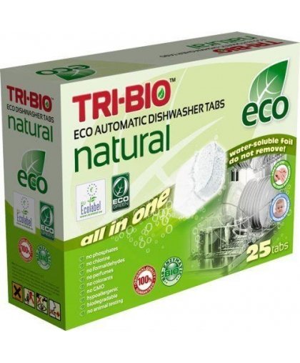 Tablets for dishwashers TRI-BIO ALL IN ONE, 25 tablets, 500g – 2