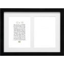 Deknudt S66KA2 Gallery 2x13x18 Wood black w. Passepartout