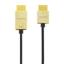 Cable DELTACO Ultra-thin HDMI, 4K UHD, 3m, black / gold / HDMI-1043-K / 00100012 Cable DELTACO Ultra-thin HDMI, 4K UHD, 3m, black / gold / HDMI-1043-K / 00100012
