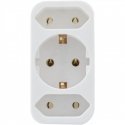 REV transition plug 2-fold + 1 Safety contact white REV transition plug 2-fold + 1 Safety contact white