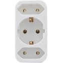 REV transition plug 2-fold + 1 Safety contact white REV transition plug 2-fold + 1 Safety contact white