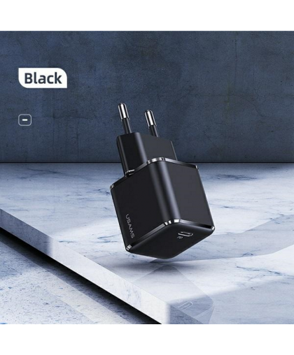 Usams T42 US-CC140 Mini Universal Fast Wall Charger 25W 1x USB-C (Type-C) Plug PD 3.0 3A Black – 2