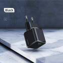 Usams T42 US-CC140 Mini Universal Fast Wall Charger 25W 1x USB-C (Type-C) Plug PD 3.0 3A Black Usams T42 US-CC140 Mini Universal Fast Wall Charger 25W 1x USB-C (Type-C) Plug PD 3.0 3A Black