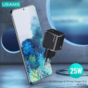 Usams T42 US-CC140 Mini Universal Fast Wall Charger 25W 1x USB-C (Type-C) Plug PD 3.0 3A Black Usams T42 US-CC140 Mini Universal Fast Wall Charger 25W 1x USB-C (Type-C) Plug PD 3.0 3A Black