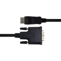 Monitor cable DELTACO DisplayPort to DVI-D Single Link, Full HD in 60Hz, 2m, black / DP-2020-K / 00110009 Monitor cable DELTACO DisplayPort to DVI-D Single Link, Full HD in 60Hz, 2m, black / DP-2020-K / 00110009