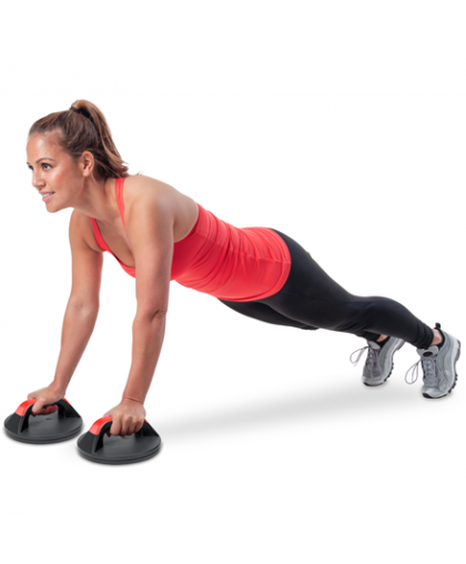 Pure2Improve Push-up Pro Set Handles for push-ups, Juodas/Raudona, 100% Polypropylene – 4