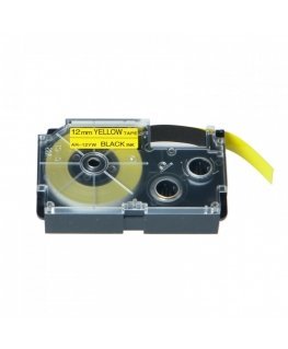 Casio XR-12 YW 12 mm black on yellow
