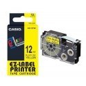 Casio XR-12 YW 12 mm black on yellow
