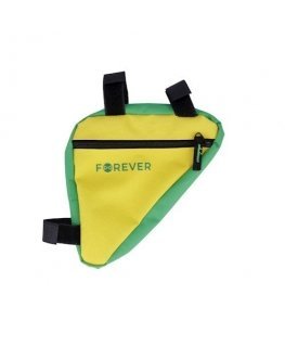 Forever FB-100 Double Fix Waterproof Bicycle Front Frame Bottom possitioned Bag (20c x19cmx4cm) Yellow