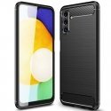 TakeMe TPU plāns aizmugures maks-apvalks ar KARBONA virsmas efektu priekš Samsung Galaxy A13 5G (A136U) Melns TakeMe TPU plāns aizmugures maks-apvalks ar KARBONA virsmas efektu priekš Samsung Galaxy A13 5G (A136U) Melns