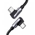 Angle cable USB-C to USB-C UGREEN US335, 5A, 100W, 1m (black) Angle cable USB-C to USB-C UGREEN US335, 5A, 100W, 1m (black)
