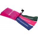 Pure2Improve Body Shaper Bands, Set of 3 Žalias, Rožinė and Violetinė