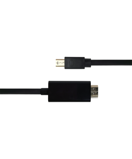 Cable DELTACO miniDisplayPort to HDMI, 4K UHD, 2m, black / DP-HDMI204-K / 00110020 – 2