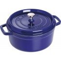 Staub Round Cocotte, 26cm cast iron, dark blue Staub Round Cocotte, 26cm cast iron, dark blue