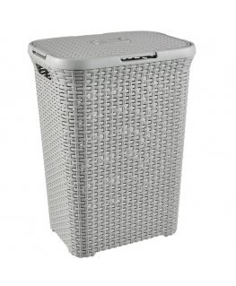 Curver Natural Style 60L laundry basket light gray