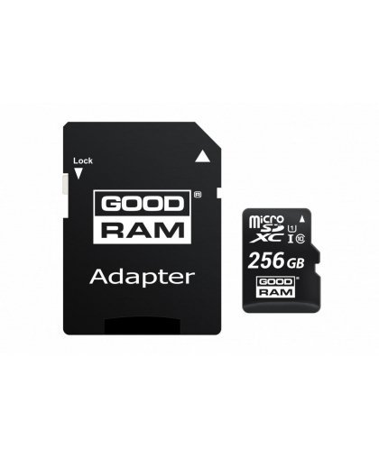 GoodRam Karta Micro SD 256GB CL10 UHS I + adapter – 3