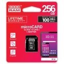 GoodRam Karta Micro SD 256GB CL10 UHS I + adapter