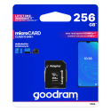 GoodRam Karta Micro SD 256GB CL10 UHS I + adapter