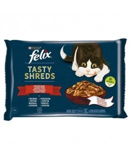 FELIX Maitsvad viilud veise- ja kanalihaga - 4x 80g