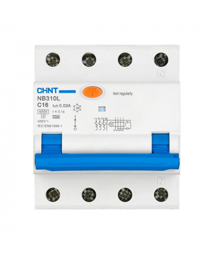 Chint Circuit breaker, 3-phase, 32A NB310L RCBO – 2