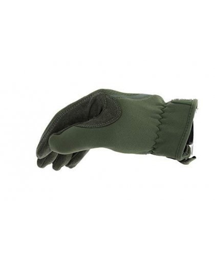 Mechanix Wear Pirštinės Mechanix FastFit® Olive Drab, žalios 9/L dydis. Rauktas rankogalis, dirbtinė oda, TrekDry® – 20