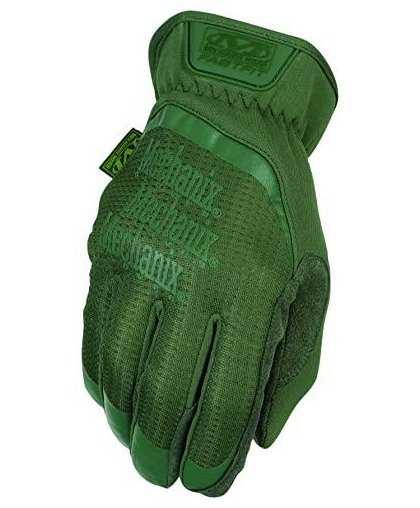 Mechanix Wear Pirštinės Mechanix FastFit® Olive Drab, žalios 9/L dydis. Rauktas rankogalis, dirbtinė oda, TrekDry® – 26