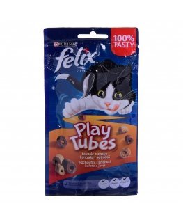 FELIX Play Tubes Vistas, Aknas - sausā kaķu barība - 50 g