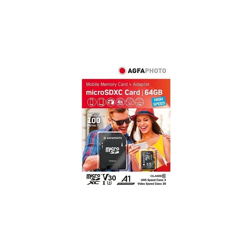 AgfaPhoto MicroSDXC UHS-I 64GB High Speed