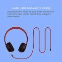 iWear BITS Noise Cancell Foldable Bluetooth 5.0 Wireless Headset FM Radio / MP3 Mico SD and Phone call White