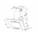 Wall-mounted canopy MAAN Vertical P 2 50 310 m3/h, White Wall-mounted canopy MAAN Vertical P 2 50 310 m3/h, White