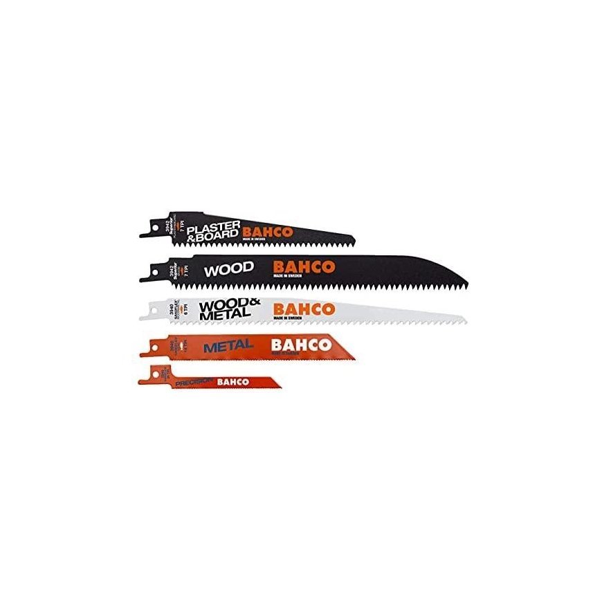 Bahco Set of straight saw blades Sandflex bimetal MIX for wood, gypsum board and metal 10pcs. – 2