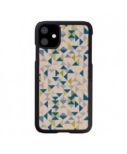 MAN&WOOD SmartPhone case iPhone 11 blue triangle black