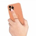 Mocco Pastel Ring Silicone Back Case Aizmugurējais Silikona Apvalks Priekš Samsung Galaxy S22 Plus 5G Oranžs
