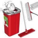 Lame mop + ämber + teleskoopvarras + 2 x mikrokiust padi 5,7L põrandapuhastus XXL komplekt, pöörlev pea Lame mop + ämber + teleskoopvarras + 2 x mikrokiust padi 5,7L põrandapuhastus XXL komplekt, pöörlev pea