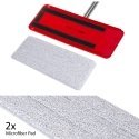 GreenBlue Plokščia šluota + kaušas + teleskopinis stiebas + 2 x Mikropluoštas Pad 5.7 L grindų valymas XXL rinkinio sukimo galvu GreenBlue Plokščia šluota + kaušas + teleskopinis stiebas + 2 x Mikropluoštas Pad 5.7 L grindų valymas XXL rinkinio sukimo galvu