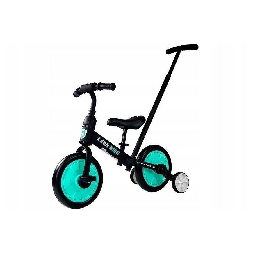 Lean 3 ratų pedalinis dviratis 3in1 juodas-mėtinis – 8