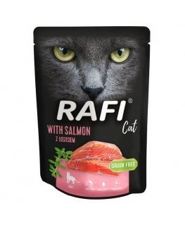 DOLINA NOTECI Rafi Salmon - mitrā kaķu barība - 300g