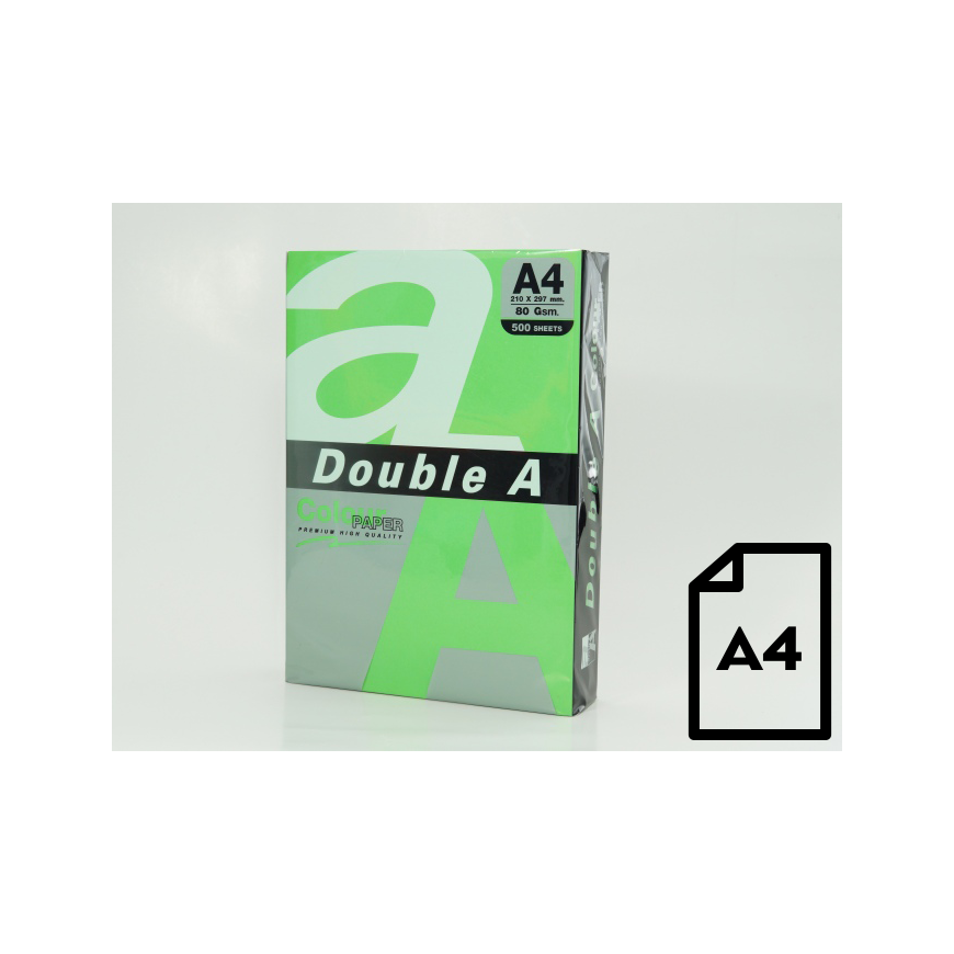 Color paper Double A, 80g, A4, 500 sheets, Parrot – 2