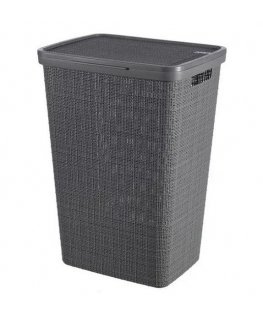 Curver laundry basket JUTE 58L Dark grey