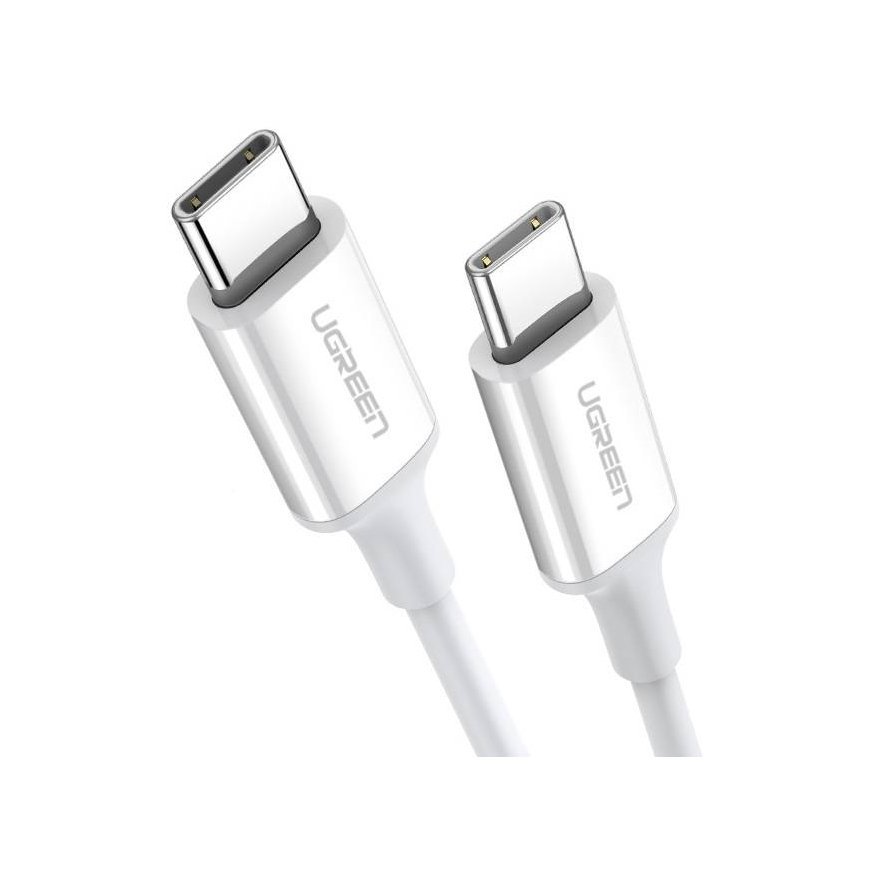 UGREEN US264 Type C to Type C Cable, 60W, 0.5m (white)