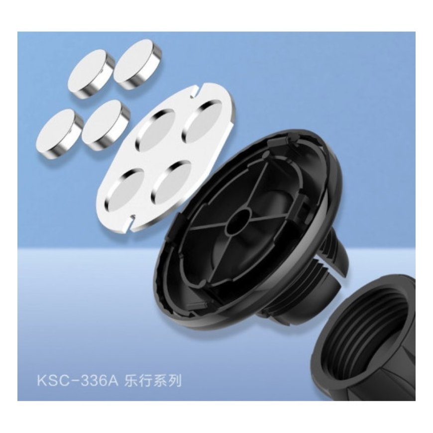 iKaku KSC-336 Universal 360 degree Car Air Vent magnet Element Fix phone Holder Black – 3
