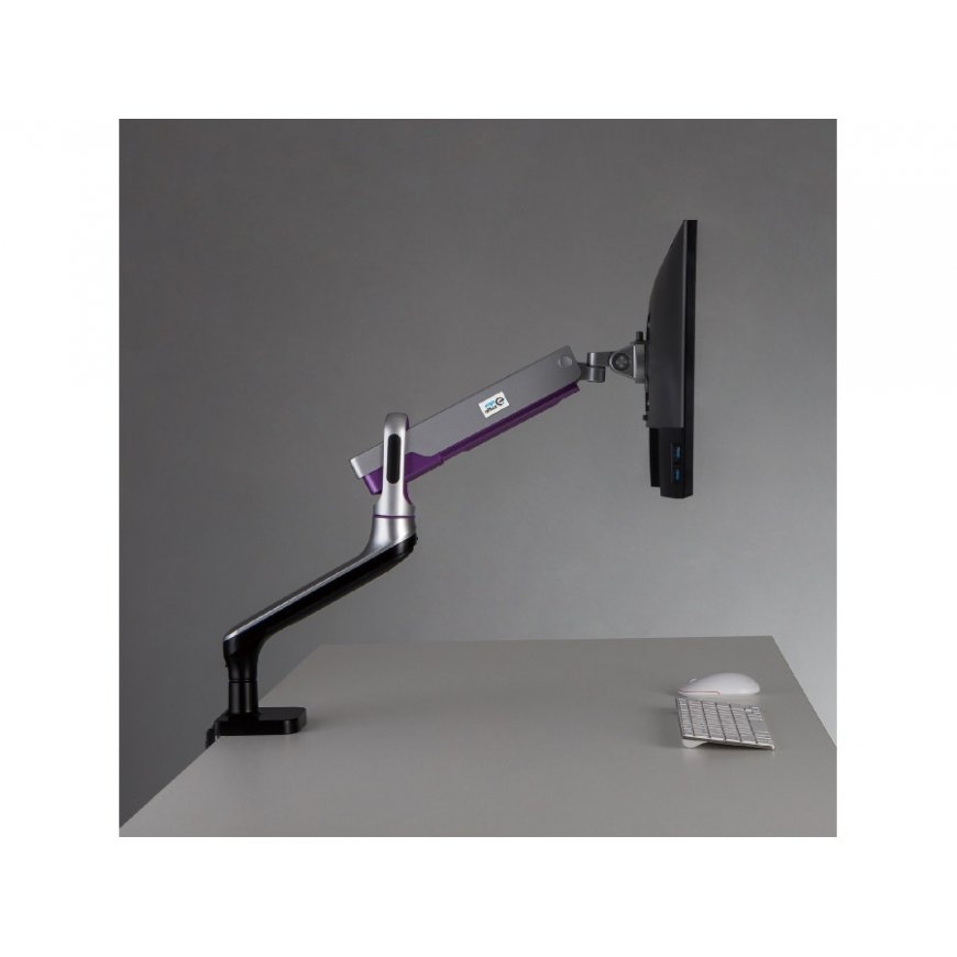 Ergo Office monitoriaus laikiklis, aukščiausios kokybės dujinė spyruoklė, dviguba svirtis 17 "-32" 9kg, ER-436 – 5