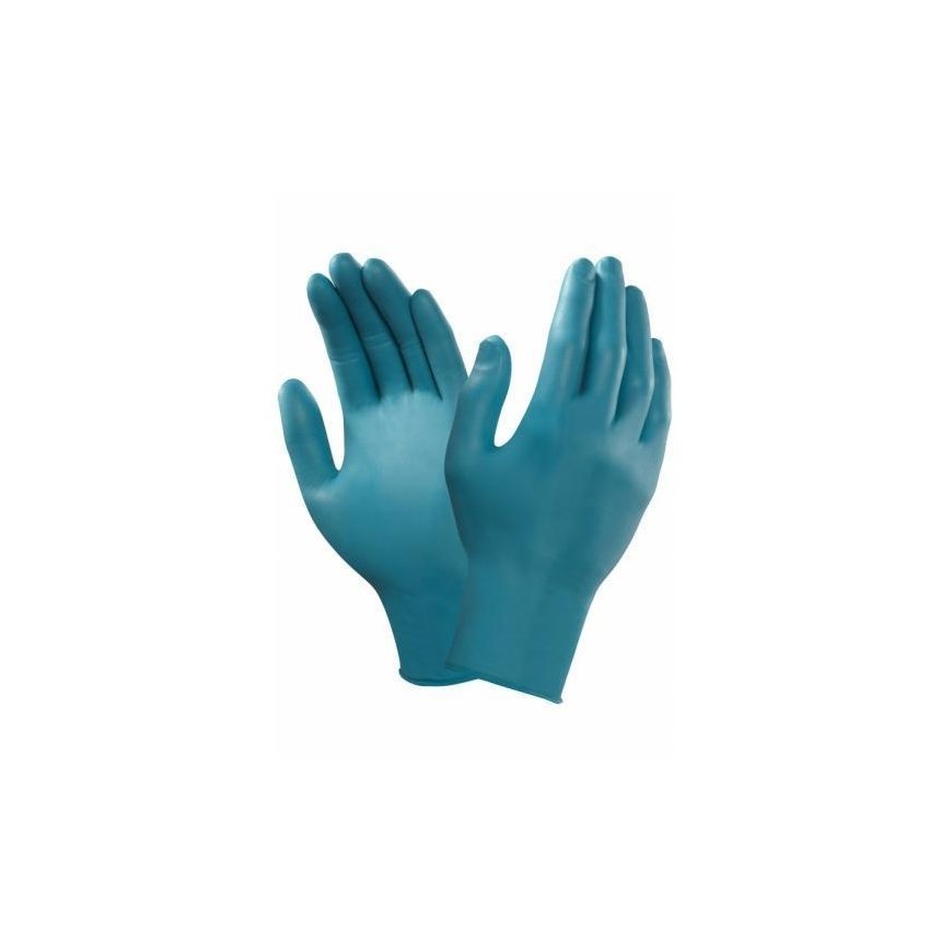 Disposable nitrile gloves Ansell TouchNTuff 92-600, 100pcs, 0.12mm thick, size XL (9.5-10), smooth palm, green