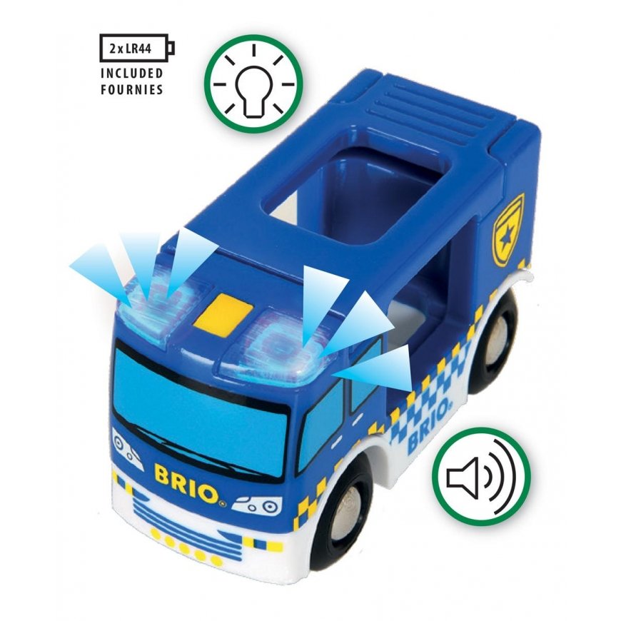 Brio Railway BRIO policijos autobusiukas, 33825 – 2