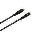 Tellur Green Data cable Type-C to Lightning 3A PD60W 1m nylon black Tellur Green Data cable Type-C to Lightning 3A PD60W 1m nylon black