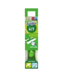 Swiffer Sweeper Starter Kit XXL: broom, dry serv.8pcs and wet serv.3pcs