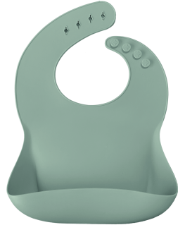 MINIKOIOI silicone bib BASICS, River Green, 101020058